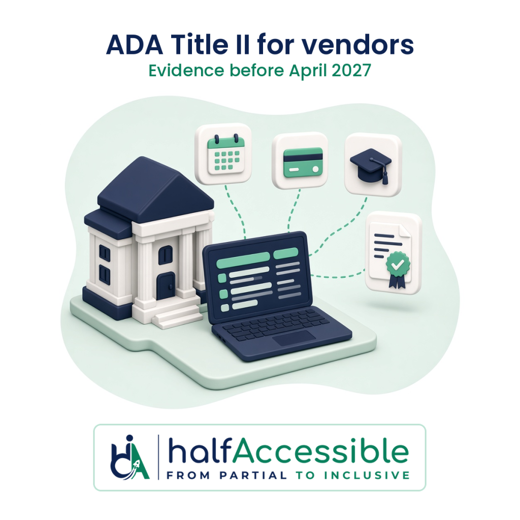 ADA Title II Vendor Requirements: What SaaS and EdTech Vendors Need Before April 2027