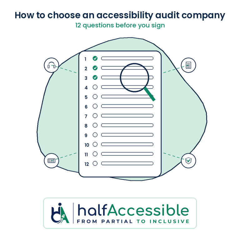 How to choose an accessibility audit company: 12-question checklist before you sign