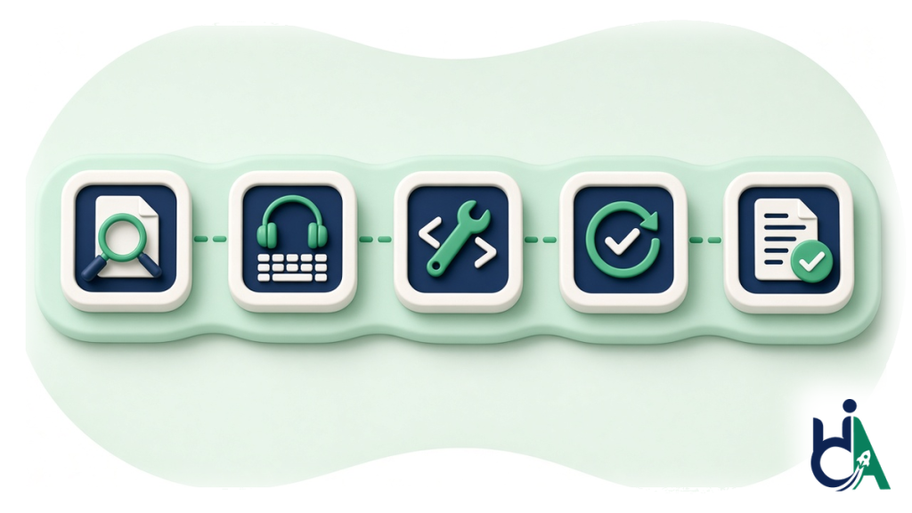SaaS accessibility audit timeline: scope, audit, remediate, re-test, then write the ACR